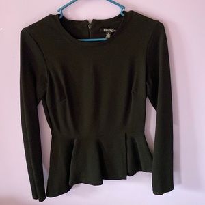 Eva Longoria from The Limited Black long sleeve top size small